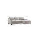 Garcelle 2 Piece Stain-Resistant Fabric Sectional