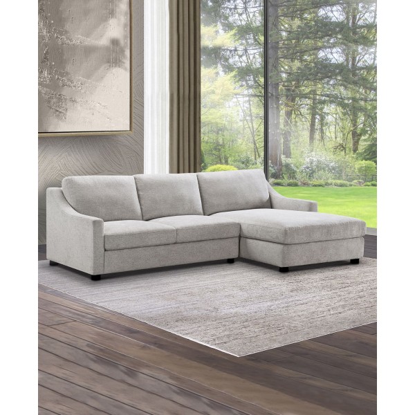 Garcelle 2 Piece Stain-Resistant Fabric Sectional