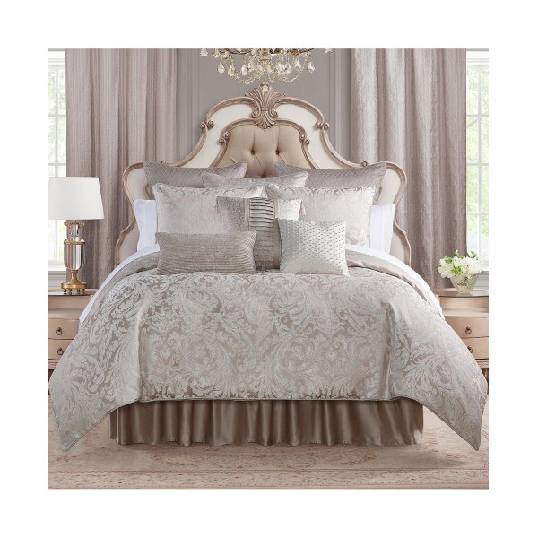  Cambrie Damask Reversible 6 Piece Comforter Set