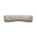 Lenardo 6-Pc. Leather Sectional with 3 Power Recliners and Console