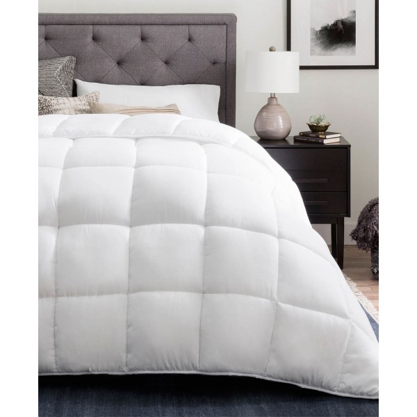 Down Alternative Quilted Comforter with Duvet TabsFull