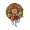 Mixed Flower Hat Wreath