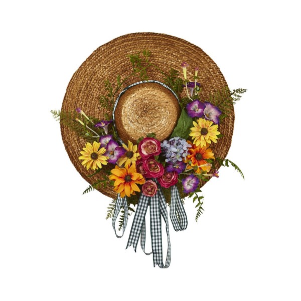 Mixed Flower Hat Wreath