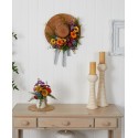 Mixed Flower Hat Wreath