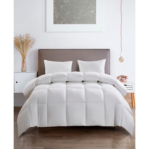 White Goose Feather & Down Fiber Light Warmth Comforter Twin