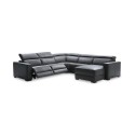 Nevio 5-pc Leather Sectional2 Power Recliners