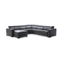 Nevio 5-pc Leather Sectional2 Power Recliners