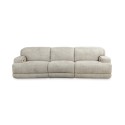 Sebaston 3-Pc. Fabric Sofa with 3 Power Motion Recliners