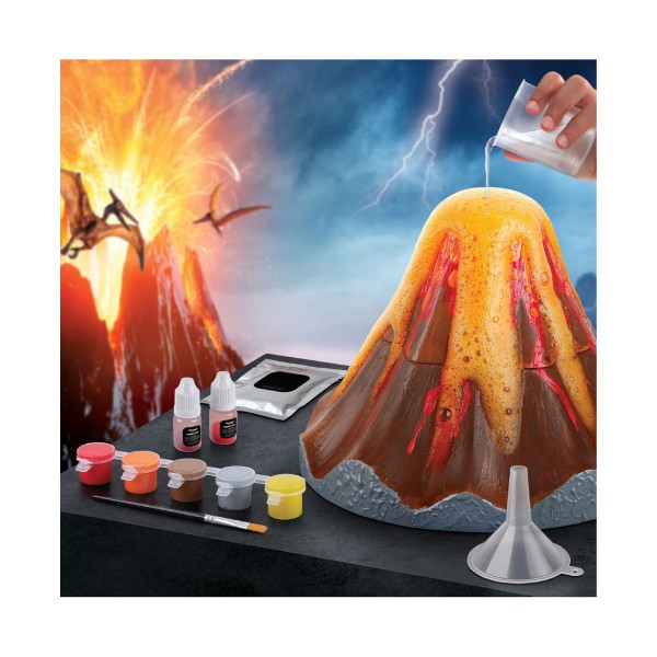 Do-It-Yourself Volcano Science 12 Piece Paint and Play Eruption