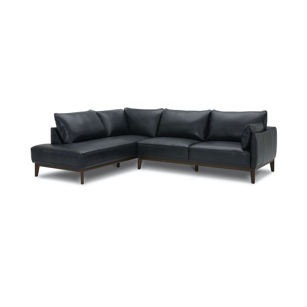 Jollene Leather 2-Pc. Sectional with Chaise