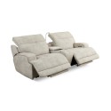 Sebaston 3-Pc. Fabric Sofa with 2 Power Motion Recliners and 1 USB Console