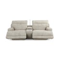 Sebaston 3-Pc. Fabric Sofa with 2 Power Motion Recliners and 1 USB Console