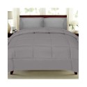 Solid Color Box Stitch Down Alternative  Twin Comforter