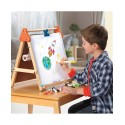 3-in-1 Tabletop Dry Erase Chalkboard Painting Easel Frame