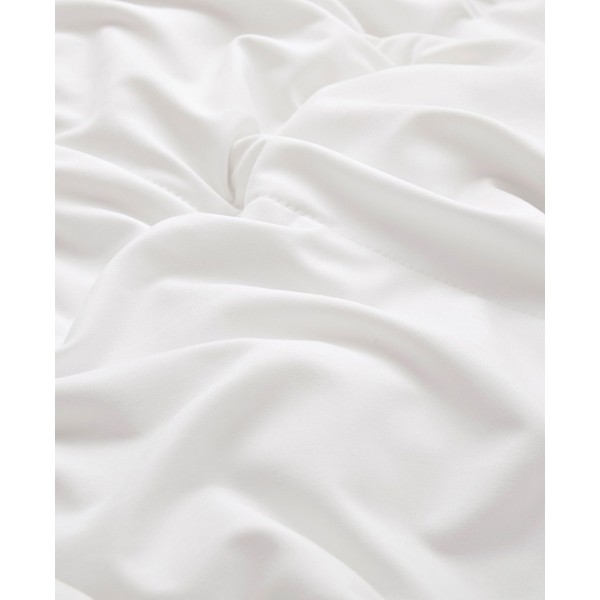 Lightweight 360 Thread Count Extra Soft Goose Down and Feather Fiber Comforter Twin