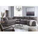 Rhyder 5-Pc. Fabric Sectional Sofa with Armless Chair