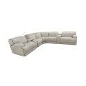 Sebaston 7-Pc. Fabric Sectional with 3 Power Motion Recliners and 2 USB Consoles