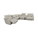 Sebaston 7-Pc. Fabric Sectional with 3 Power Motion Recliners and 2 USB Consoles