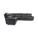  Hutchenson 6-Pc. Leather Sectional with 2 Power ReclinersPower Headrests and Console 