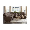  Hutchenson 6-Pc. Leather Sectional with 2 Power ReclinersPower Headrests and Console 