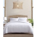 Basketweave Solid Cotton and Polyster fill 4 Piece Comforter Set