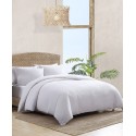 Basketweave Solid Cotton and Polyster fill 4 Piece Comforter Set