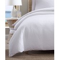 Basketweave Solid Cotton and Polyster fill 4 Piece Comforter Set