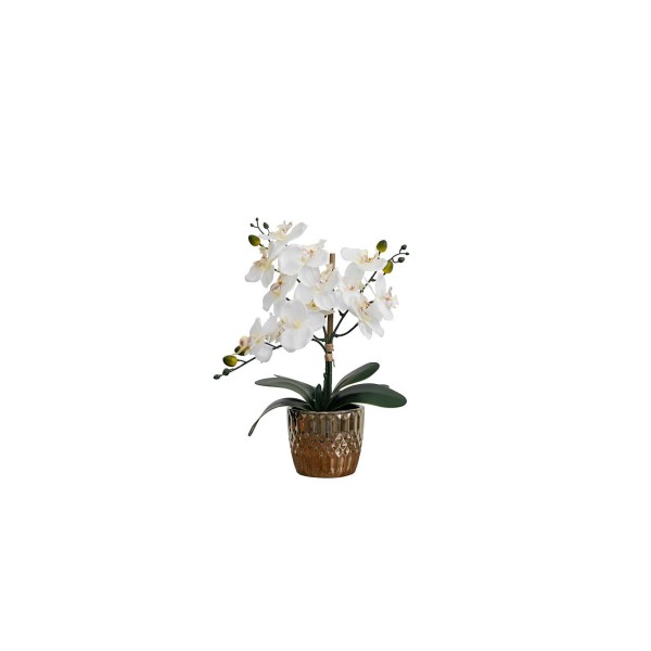 Desktop Artificial Orchid in Decorative Ceramic Vase 16