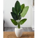 4' Travelers Palm Artificial Tree in Oval Planter