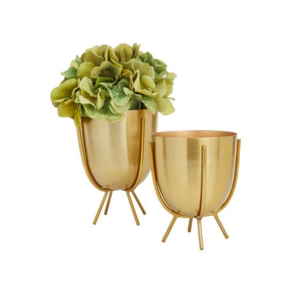 Cosmopolitan Contemporary Planters with StandSet of 2