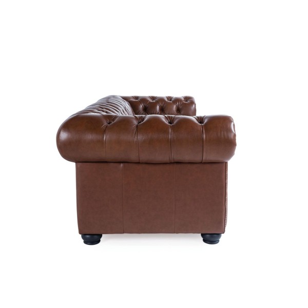 Alexandon Leather Chesterfield Tufted Sofa with Arm