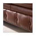 Alexandon Leather Chesterfield Tufted Sofa with Arm