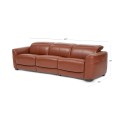 Lexanna 3-Pc. Leather Sofa with 3 Power Motion Recliners