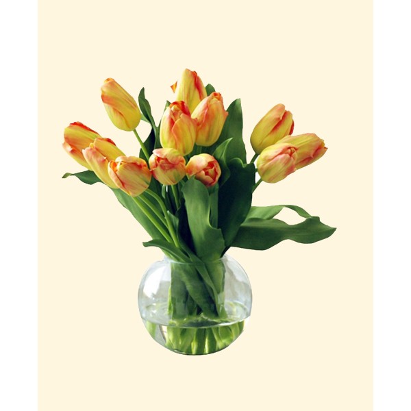 Permanent Botanicals Tulip in Bubble Bowl