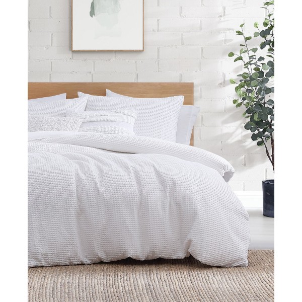 Modern Waffle 3 Piece Comforter Set