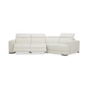 Jenneth 3-Pc. Leather Sofa with 2 Power Motion Recliners and Cuddler