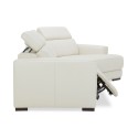 Jenneth 3-Pc. Leather Sofa with 2 Power Motion Recliners and Cuddler