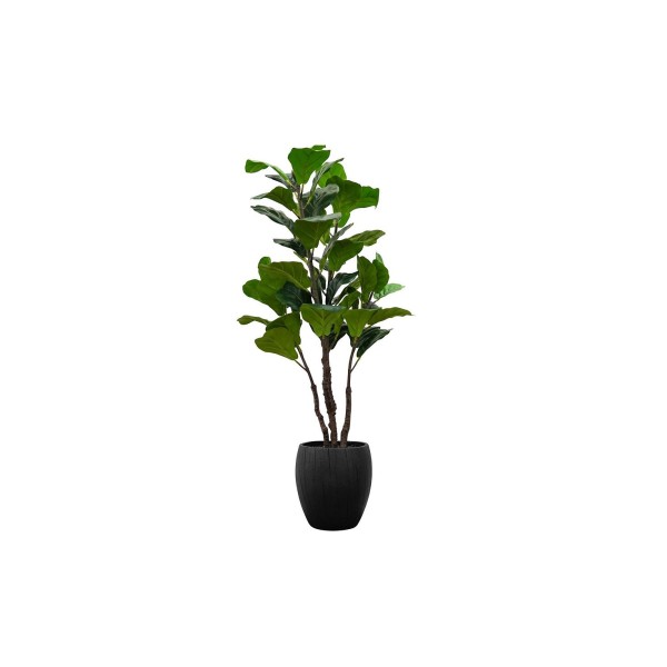 Artificial Fiddle Tree in Wooden Pot48