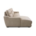 Gabrine 3-Pc. Leather Sectional with 2 Power Headrests & Chaise