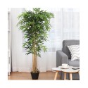 5-Feet Artificial Bamboo Silk Tree Indoor Outdoor Home Decorative Planter