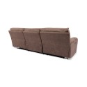 Hutchenson 3-Pc. Fabric Sectional with 3 Power Recliners and Power Headrests