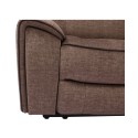 Hutchenson 3-Pc. Fabric Sectional with 3 Power Recliners and Power Headrests