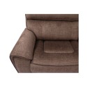 Hutchenson 3-Pc. Fabric Sectional with 3 Power Recliners and Power Headrests