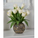 Tulip Artificial Arrangement in Decorative Vase