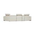 Jenneth 4Pc Leather Cuddler Sectional with 2 Power Recliners