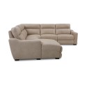 Gabrine 5-Pc. Leather Sectional with 2 Power Headrests and Chaise